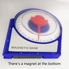 Magnetic Angle Locator, Magnetic Adsorbable Base Goniometer Inclinometer Tool
