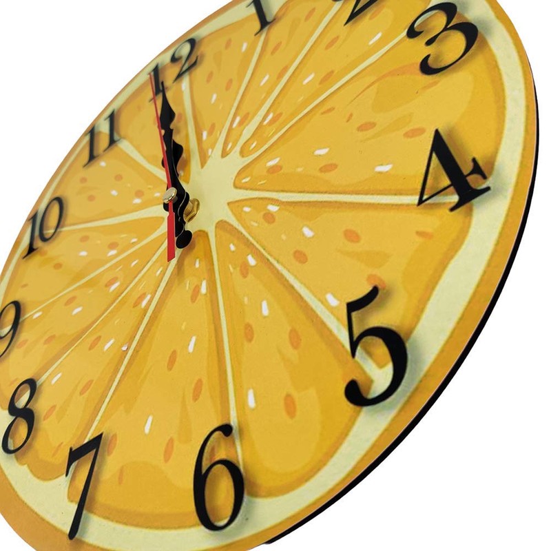 LOHAS Home 30 cm Round Wall Clock Quiet Non Ticking