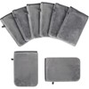 PHOGARY 8 Pack Microfiber Body Wash Mitts, Flannel Soft Face