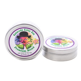 Colorado Kitty Pot Organic Catnip Enhanced with Organic Valerian Root in 4" Metal Caviar Tin, 1 oz