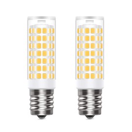 E17 8206232A Refrigerator, Microwave Light Bulb 6912W1Z004B Replacement Part by LAOYEHAOHE - Compatible for Whirlpool & LG & Kenmore &GE & Maytag for Microwave, Stove Hood (7W-2Pack, Warm White)