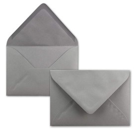 Mini envelopes, 5.2 x 7.6 cm, with wet seal for flower greetings, greeting cards, tags and money gifts, FarbenFroh by Gustav Neuser. 50 Umschläge 34 Graphite