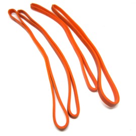 IMPRINT Natural Long Orange 3 mm Wide and 6 Inces Diameter Orange Color Rubberbands, Big, Large, Heavy Duty and Thick Rubber Bands Orange Colour Pack of 40