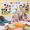 Pajean Welcome Bulletin Board Set 3D Tulip Flower Classroom Decorations