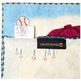 Marushin 4335016900 Mini Towel, Bear's School, Refreshing Sports, Jacky, Cute, Sky Blue, Mother's Day, Birthday, Gift, Gift