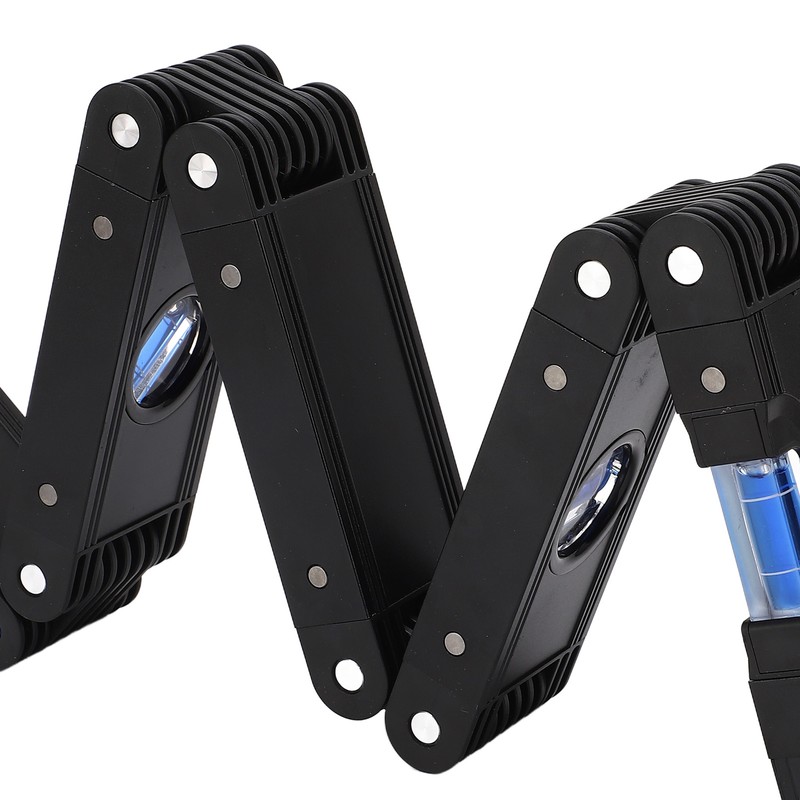 Folding Level Ruler Aluminum Alloy 4 Bubble Multifunction Multi Angle
