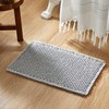 TYUU Boho Bathroom Rugs, Super Absorbent Non Slip Waffle Bath