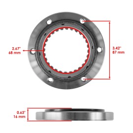Caltric Starter Clutch One Way Sprag / Gasket for Arctic Cat Prowler 550 H1 TRV 2009-12