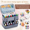 Abbylike Acrylic Paint Organizer Case for up to 56 Bottles