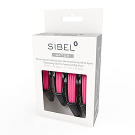 Sibel Crocodile Strong Hair Clips - Pack of 4 - Pink