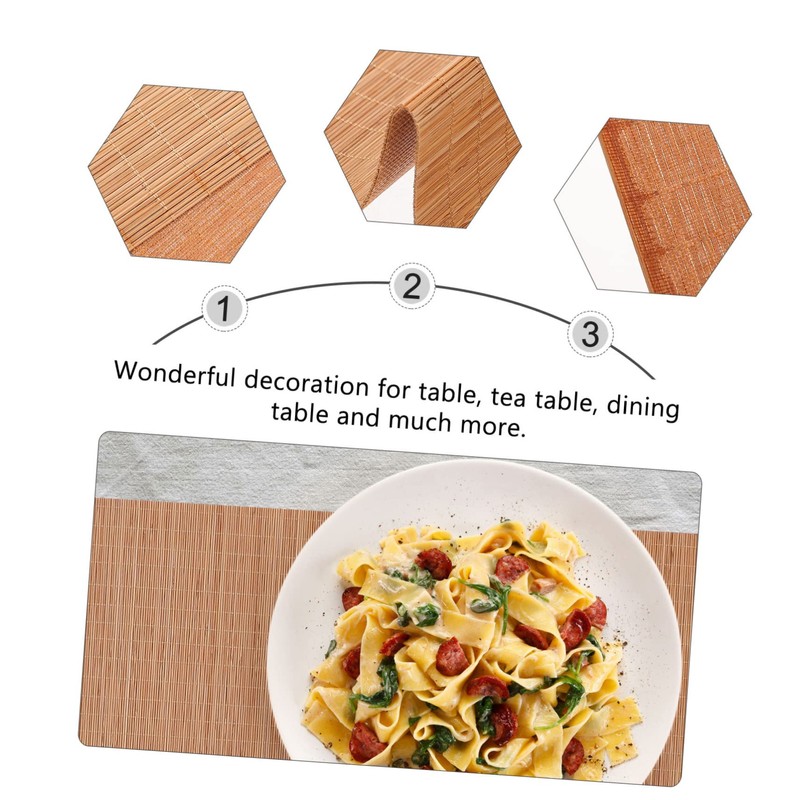 CIYODO Stylish Bamboo Tea Mat Table Runner Placemat Tea House