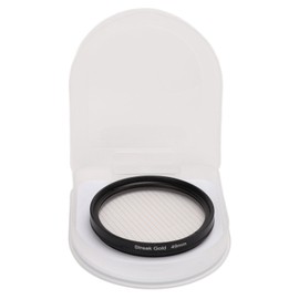 Junestar Camera Lens Filter Gold Streak Anamorphic Effect Photography Filter Accessories 49mm/1.93in