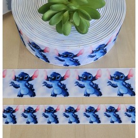 Unbranded 7/8 & 1.5" (1 YD) Lilo and Stitch Grosgrain Ribbon Stitch - 1.5 inch