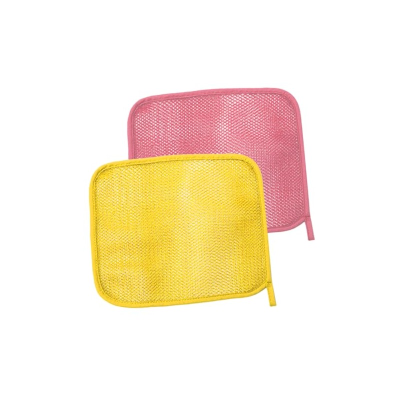 2 Piezas Esponja de Baño Exfoliante de Nylon, Color Aleatorio,