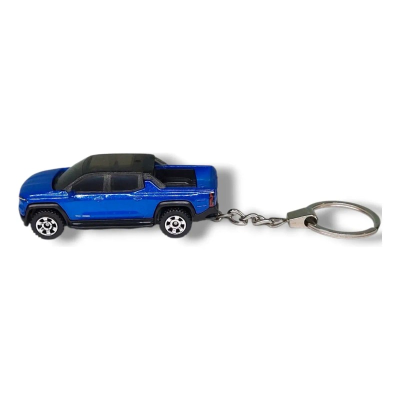 Llavero Metal Matchbox Chevy Silverado 2024 Original Azul