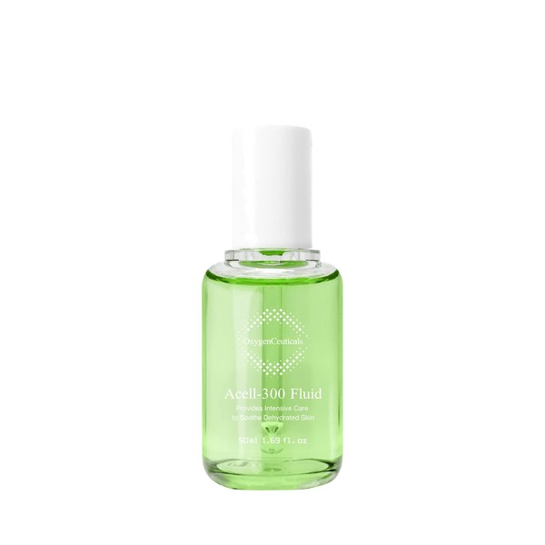 OxygenCeuticals Acell-300 Fluid, Korean Face Serum For Dry Skin, Korean Glass Skin Makeup Base 1.69 oz, 50ml