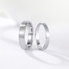 Greenpod 5mm Tungsten Carbide Ring for Women Men Silver Brushed