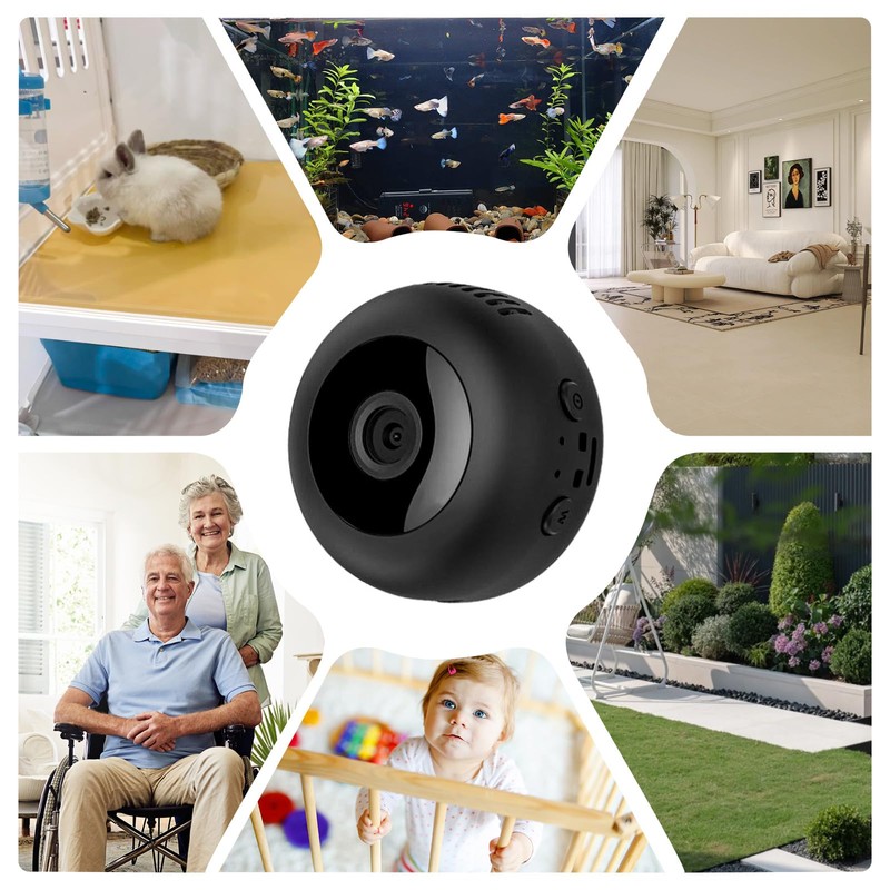 LYML.E1 Aquarium Camera,2k HD Video,Night Vision, 120°Wide Angle View,64gb Sd