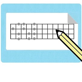 ウクレレ運指シール　50シールセット (大きいサイズ)