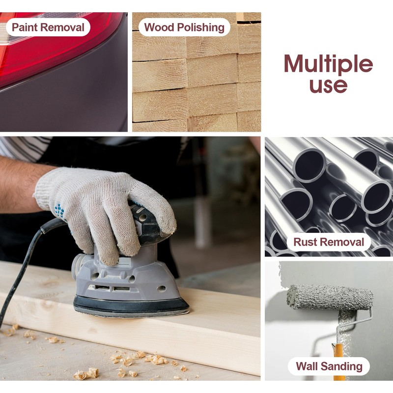 SATC Mouse Sander Pads 30-Piece 60 Grit Mouse Sanding Pads