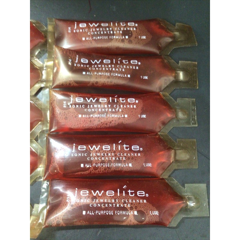 Jewelite Sonic Jewelry Cleaner Concentrate Single Use Packet, Lot Of