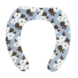 レック ぴたQ 吸着 べんざシート ふわふわ コットンフラワー ( ブルー ) 洗濯OK のせるだけ B00141