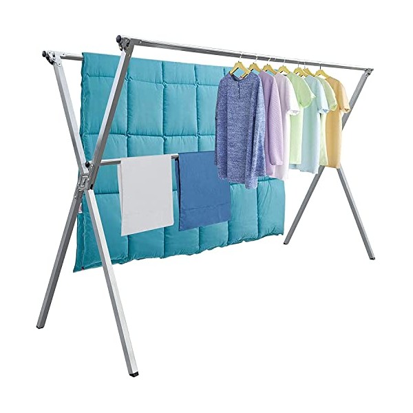 AUGMIRR Clothes Drying Racks Outdoor, 62 Inches Updated Version,Stainless Steel