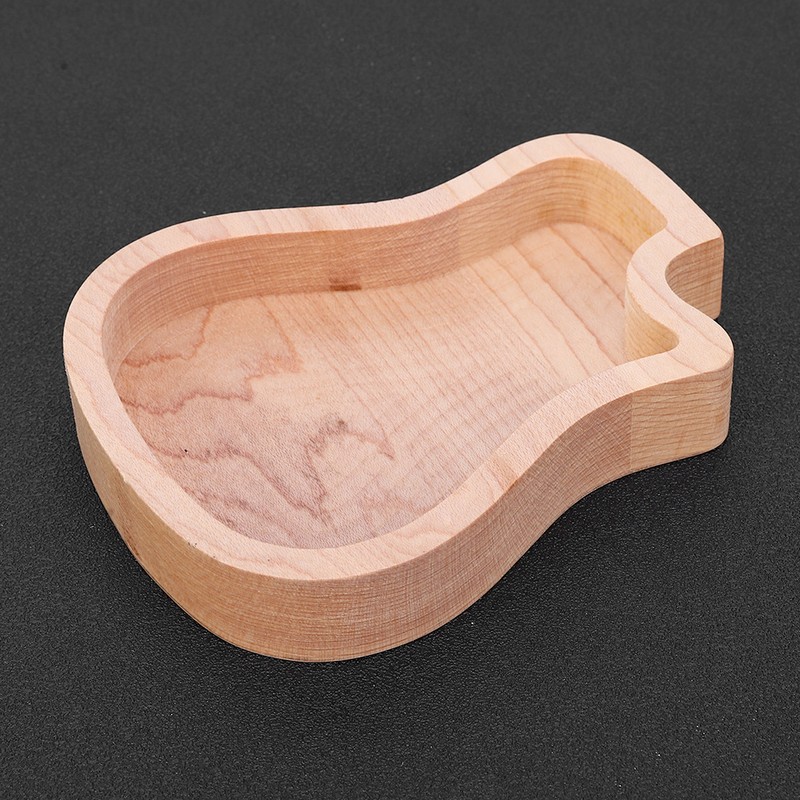 Guitar Pick Box Maple Wooden Storage Case Delicate Guitar Musical