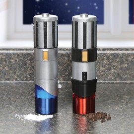 Uncanny Brands Star Wars Lightsaber Electric Salt and Pepper Mill Grinder (Pack of 2)