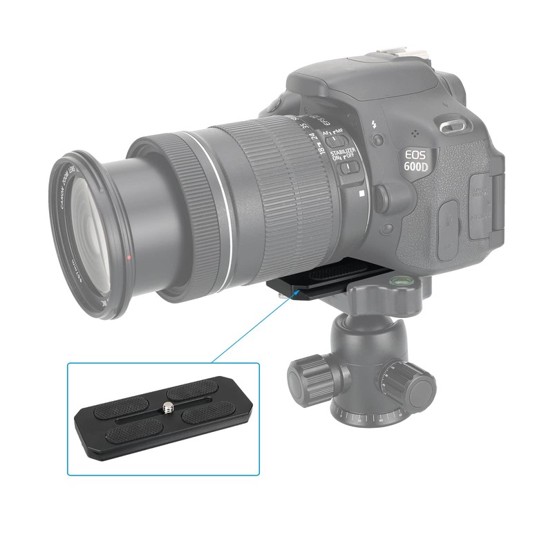 100mm Quick Release Baseplate Compatible with ARCA Swiss Have 1/4"-20