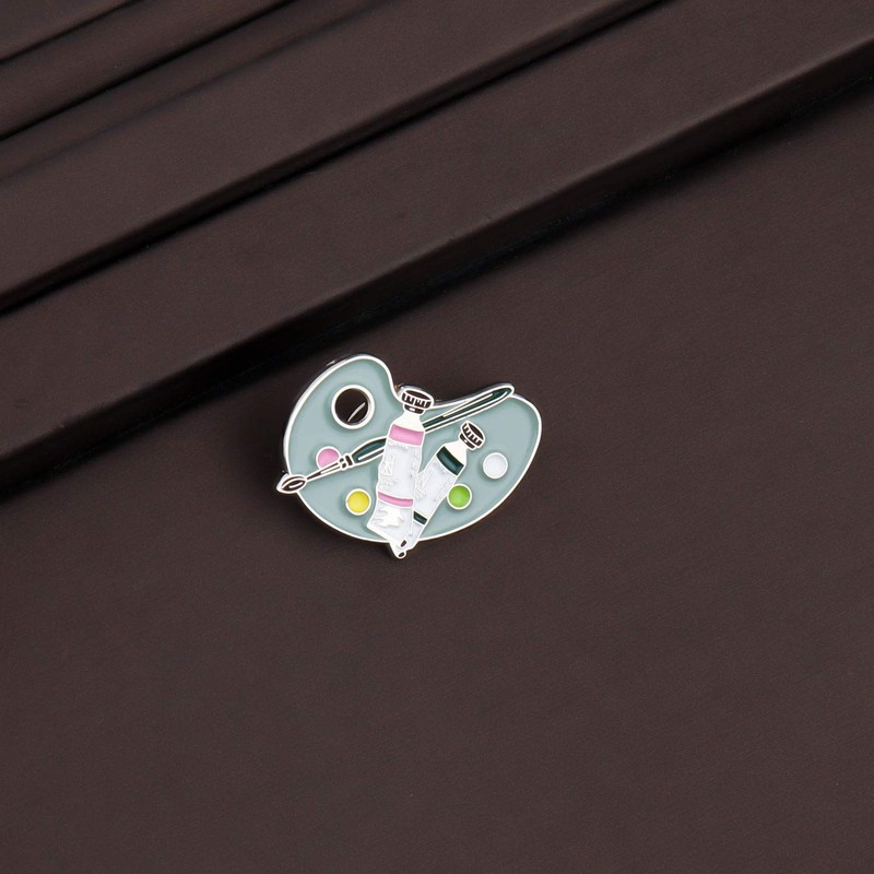 CENWA Paint Palette Artist's Brooch Pin Gift Art Teacher Gifts