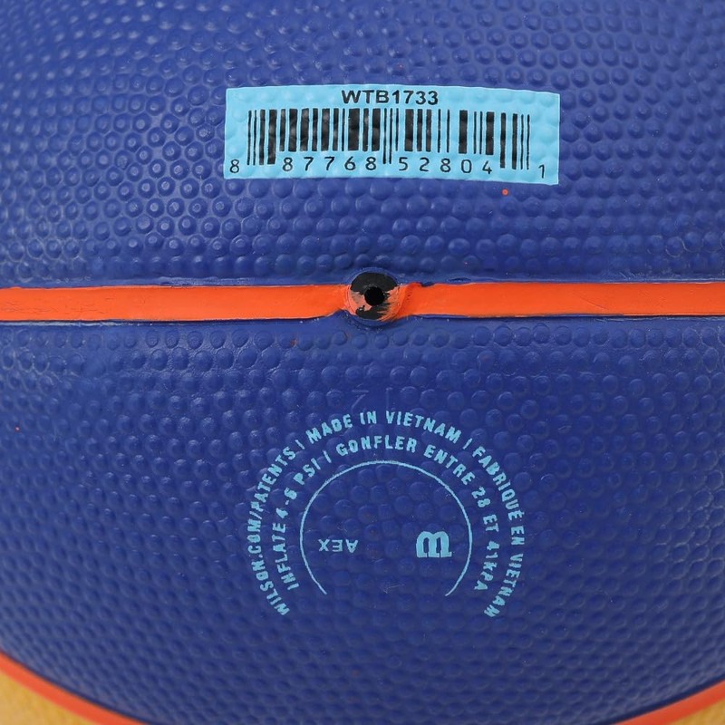 Wilson Unisex-Adult FIBA 3X3 Mini Rubber Basketball, Brown, Mini
