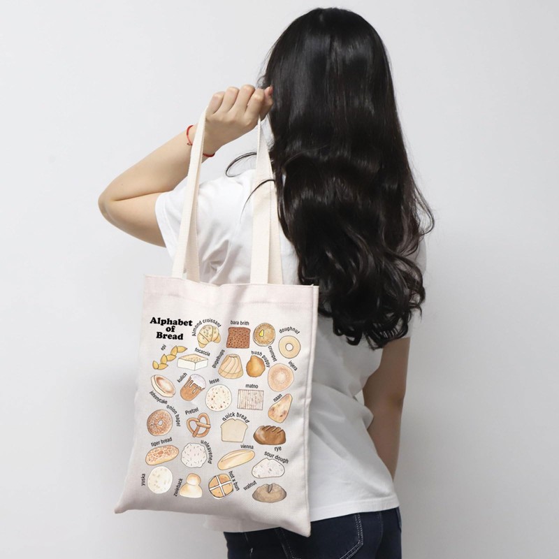 Bread Tote Bag Bread Lover Gift Bread Theme Gift Bakers