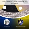 VOSIDUE 2Pc Super Thin 4.5" Porcelain Tile Saw Blade Diamond