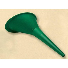 MIDWEST CAN 3605 MINI SUPER FUNNEL, Round; 4-3/4 Inch Diameter x 4-3/4 Inch Height; 1 Pint Capacity; Green; Polypropylene; With Long Offset Spout
