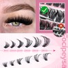 Focipeysa DIY Lash Extension Kit 300pcs Individual Lashes Cluster 80D