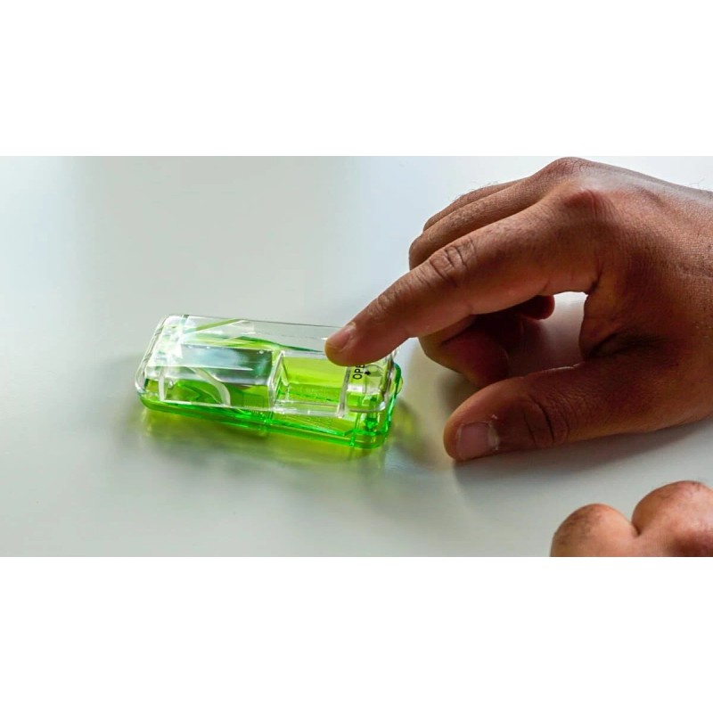 Pill Cutter and Splitter Stainless Steel Blade with Dispenser Cuts