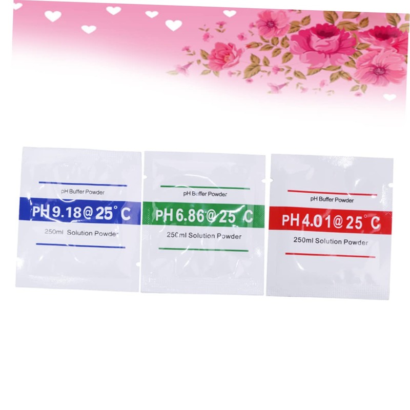 TEHAUX 2sets Ph Meter Buffer Powder Ph Calibration Ph Buffer