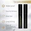 EMEDA 2 PCS Latex Free Eyelash Glue Waterproof Black Lashes