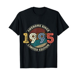 Vintage 30 Birthday Decorations Men 30yr 1995 30th Birthday T-Shirt