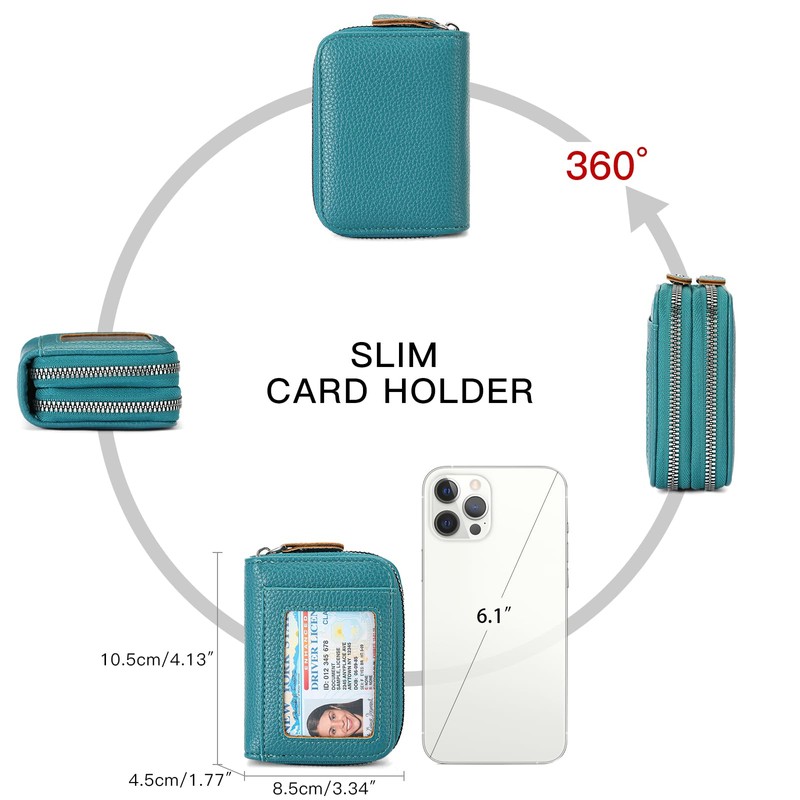 SENDEFN Women's Credit Card Holder, Small Card Holder, Cash Coin