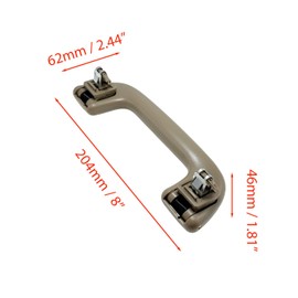 HYNYHT Front Right Inner Roof Pull Handle Beige 74610-52020 Compatible with Corolla Highlander Land Cruiser Prius RAV4 Yaris