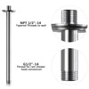 12 Inch Shower Arm and Flange Brushed Nickel, Ceiling Mounted