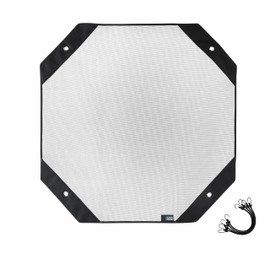 Modern Leisure Basics Universal Square Air Conditioner Cover - Mesh Topper - Heavy-Duty Outdoor AC Unit Cover - 36" L x 36" W - Black