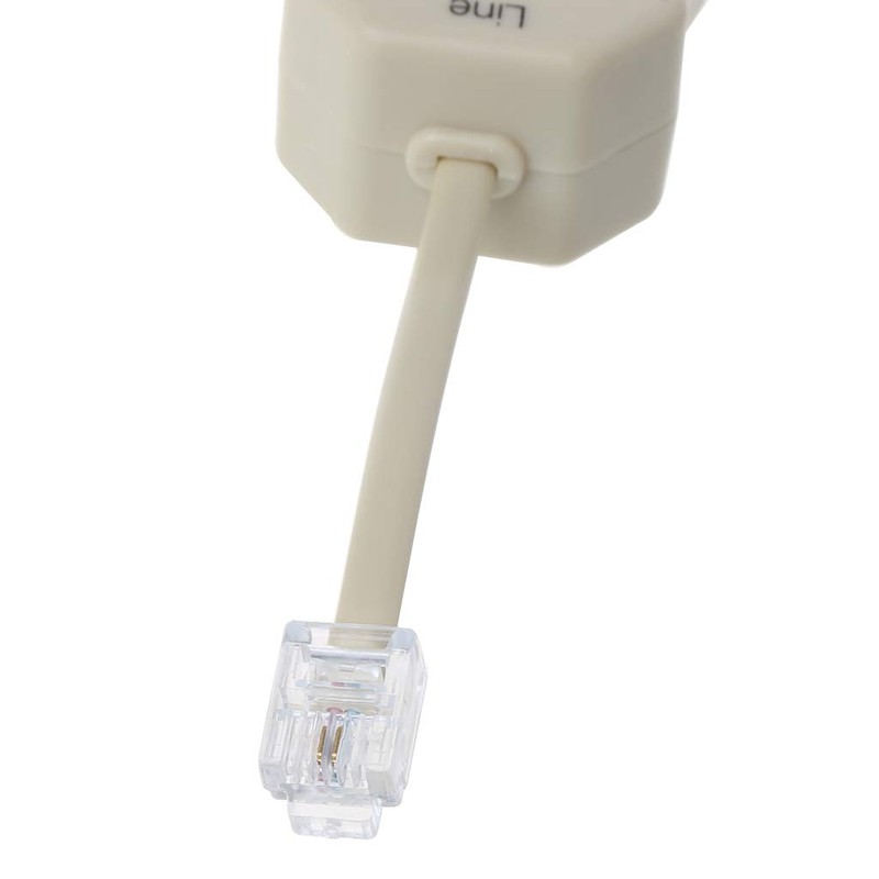 JUNESUN Portable ADSL Modem Telephone Phone Fax in-Line Splitter Filter