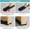 100 CM Guardapolvo para Puerta,Material de PVC de Doble Cara