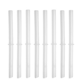 Silicone Straws with Stoppers (Clear (6.3" Length))