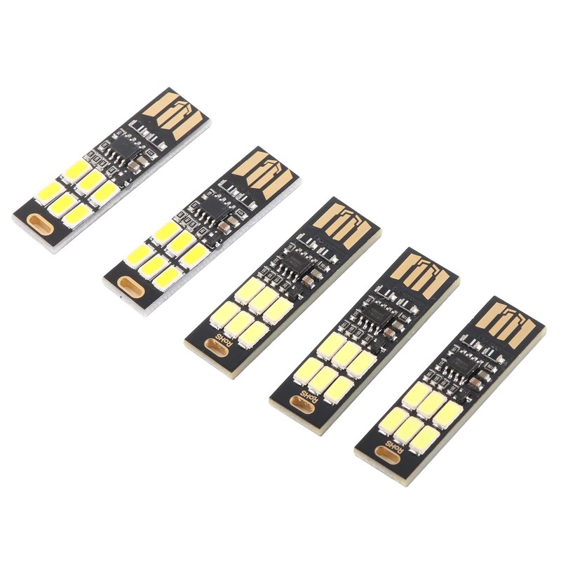 5PCS USB Night Light Stepless Dimming Touch Sensor Switch Mini