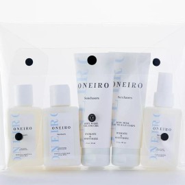 Oneiro NWT Oneiro On the Go Complete Hair and Body Care Kit 5 Piece Travel Set