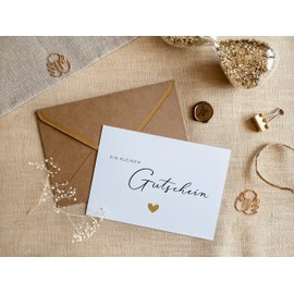 Joli Coon Voucher to fill in yourself - with natural envelope and wax seal - vouchers design yourself